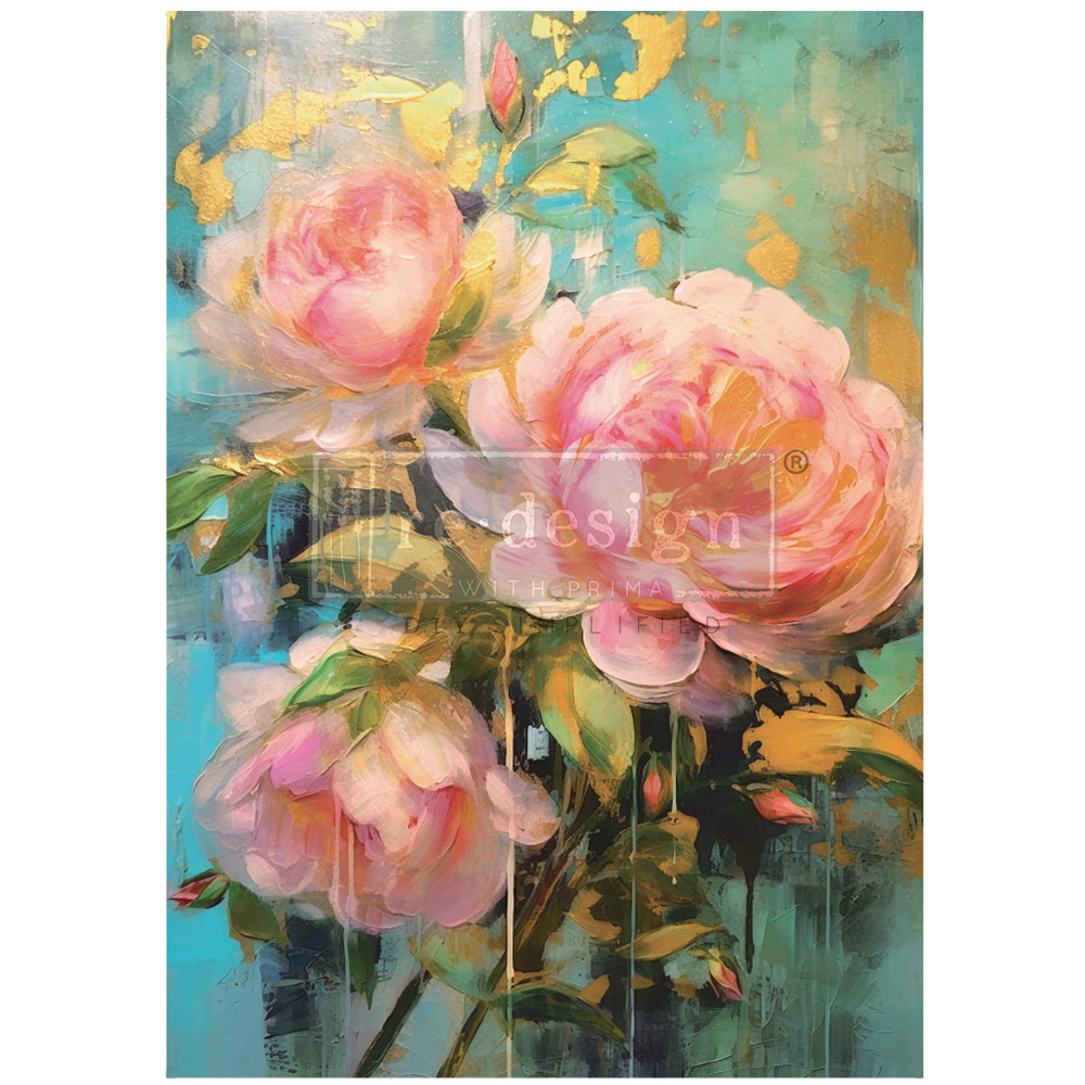 Bold Blooms A1 Decoupage Fiber Paper