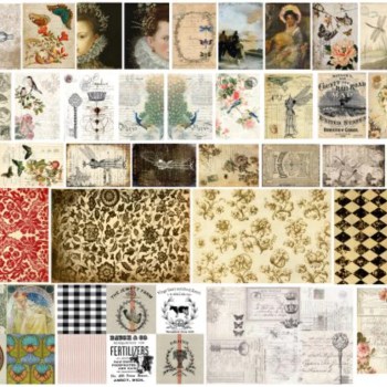 Roycycled Catalog Decoupage Paper