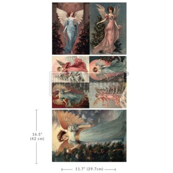 Wings of Winter A3 Decoupage Fiber Pack