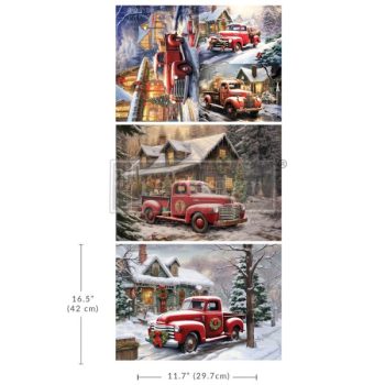 Christmas Cargo A3 Decoupage Fiber Pack