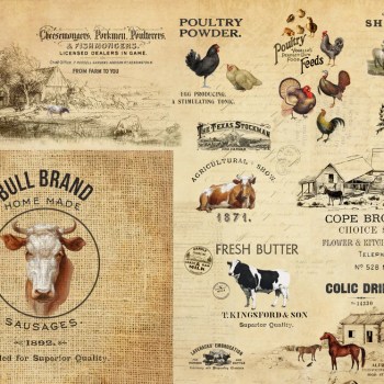 Barnyard Masterboard Decoupage Paper