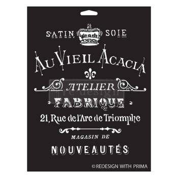 Satin Soie Decor Stencil