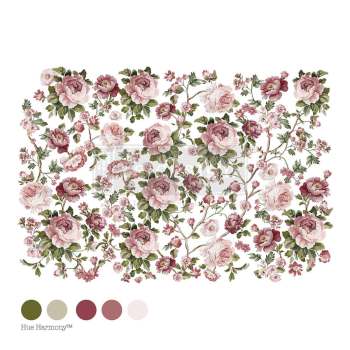 Blushing Blooms Symphony Design Transfer - Large (24" x 35")