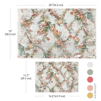 Jardin Fleuri Double Delight Decoupage Fiber Paper Set