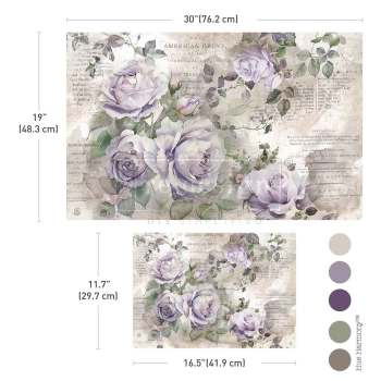 Soft Veil Double Delight Decoupage Fiber Paper Set