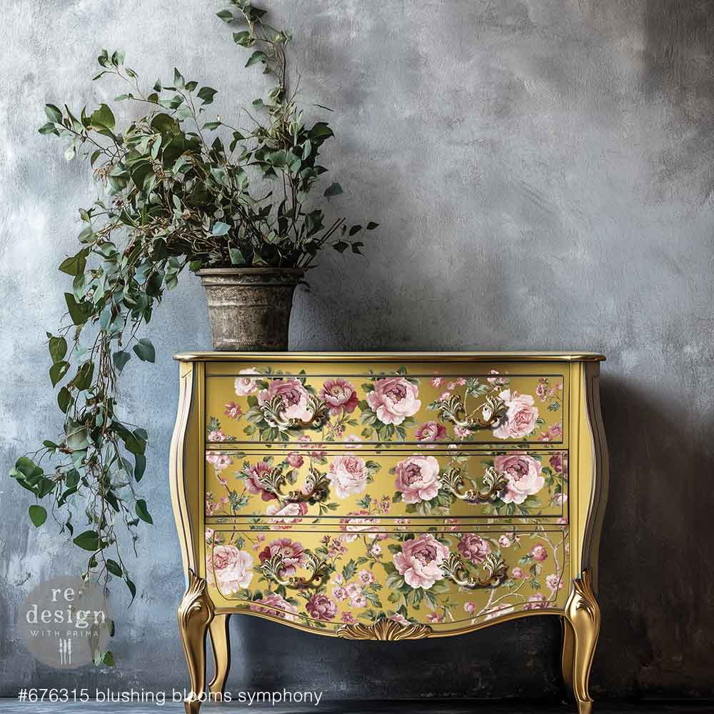 Blushing Blooms Symphony Design Transfer - Large (24" x 35") - Image 2