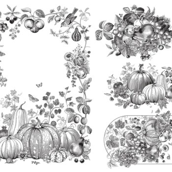 Paintable Fall Decoupage Paper