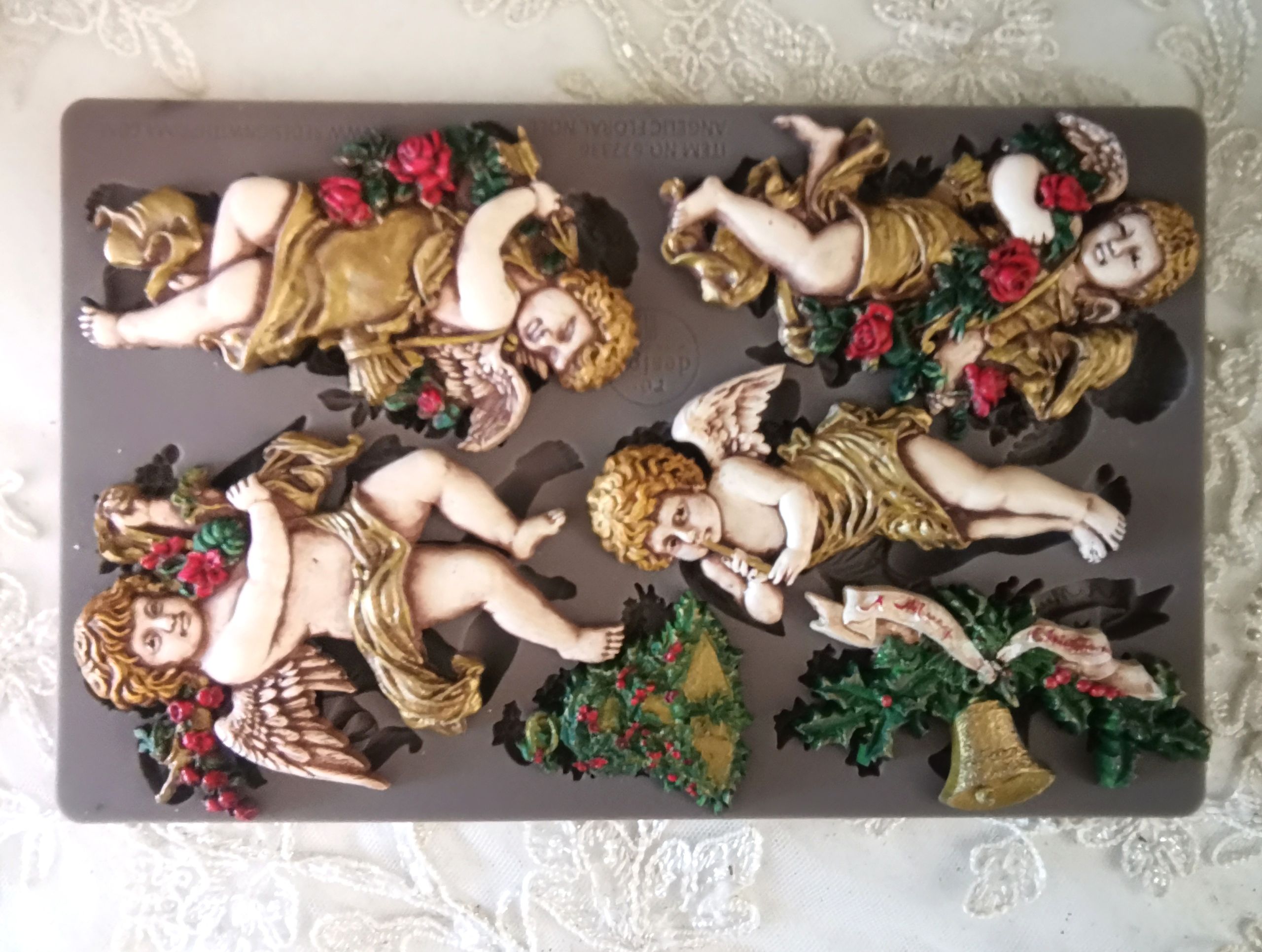 Angelic Floral Noel Decor Mould - Image 5