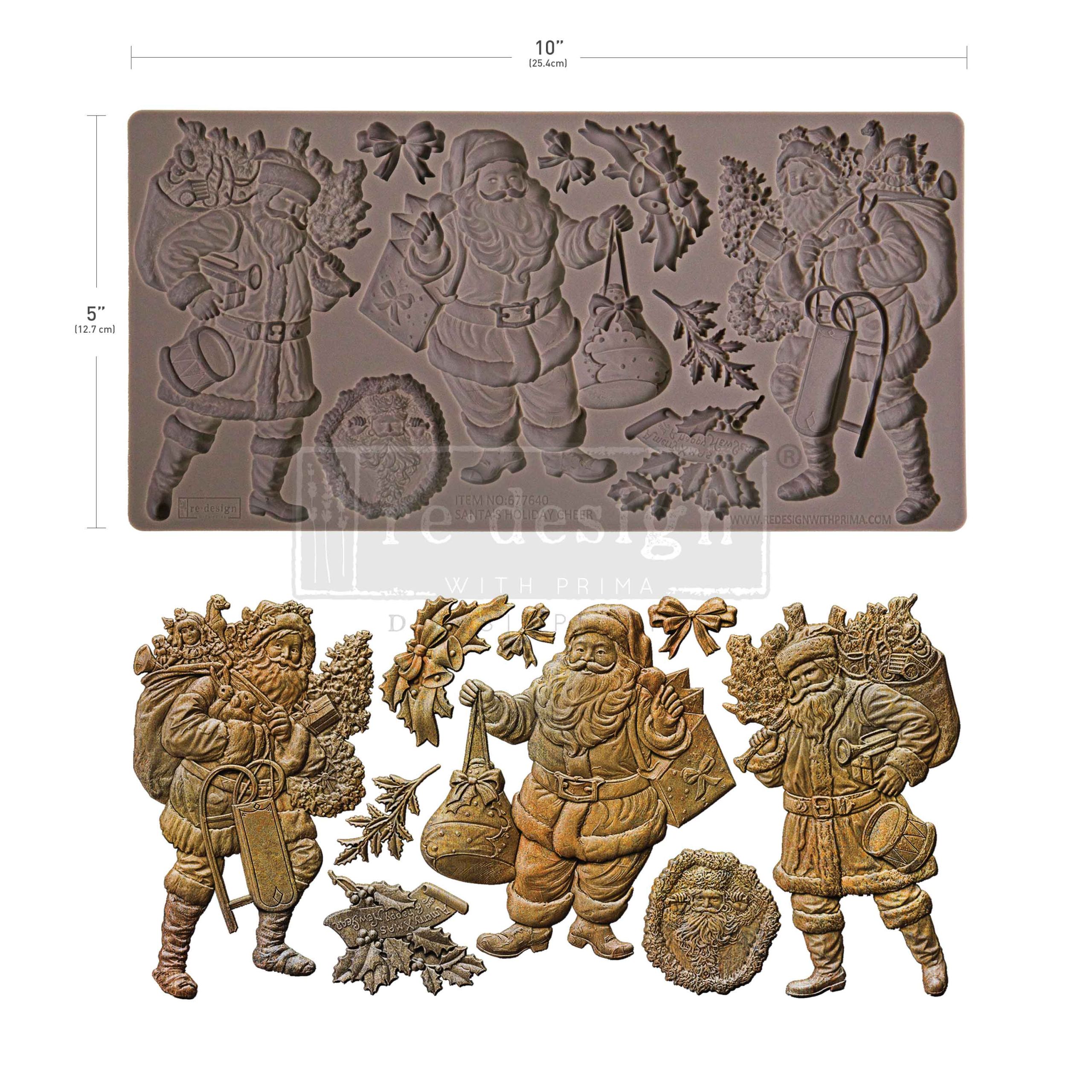 Santa's Holiday Cheer Decor Mould