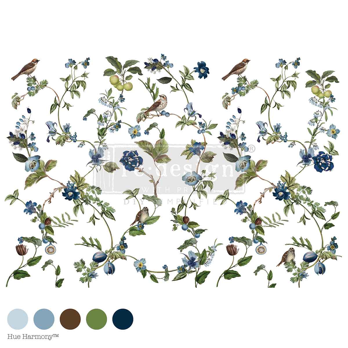 Chirping Charm Design Transfer - Large (24" x 35")