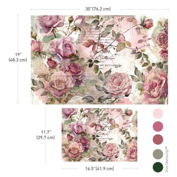 Dusty Velvet Mauve Decoupage Fiber Paper Set