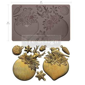 Evergreen Antler Emblem Decor Mould