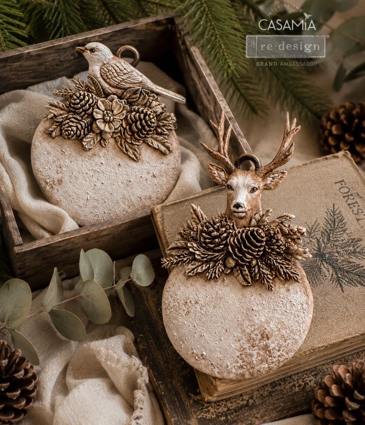 Evergreen Antler Emblem Decor Mould - Image 2