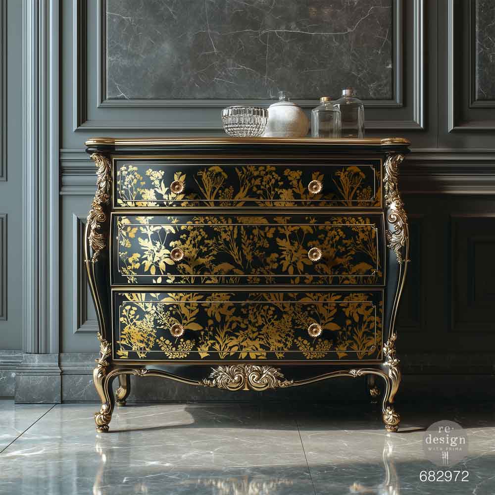 Luxe Foliage by Kacha Design Transfer (Gold Foil) - 18" x 24" - Image 3