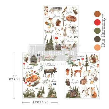 The Forager's Retreat Design Transfer - Middy (8.5 x 11 in)