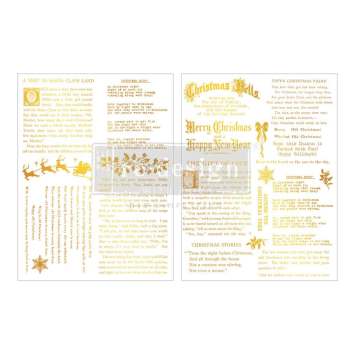Golden Tidings Foil Transfer by Kacha - Middy (8.5 x 11 in)