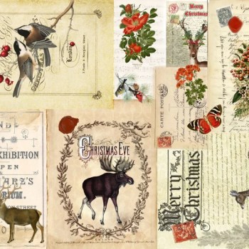 Christmas Masterboard Decoupage Paper
