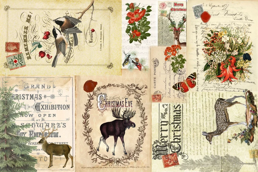 Christmas Masterboard Decoupage Paper