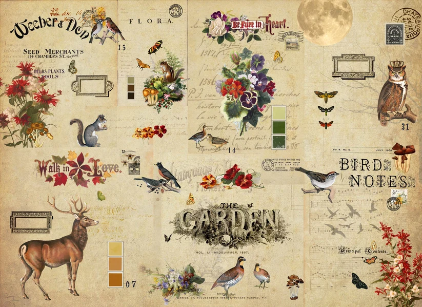 Fall Celebration Decoupage Paper