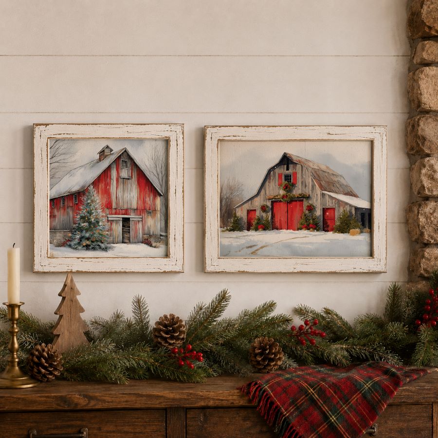Snowy Village Charm A3 Decoupage Fiber Pack - Image 4