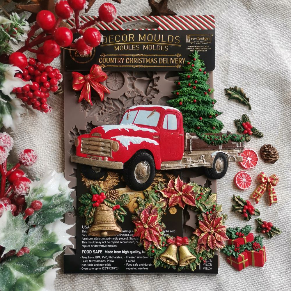 Country Christmas Delivery Decor Mould - Image 2