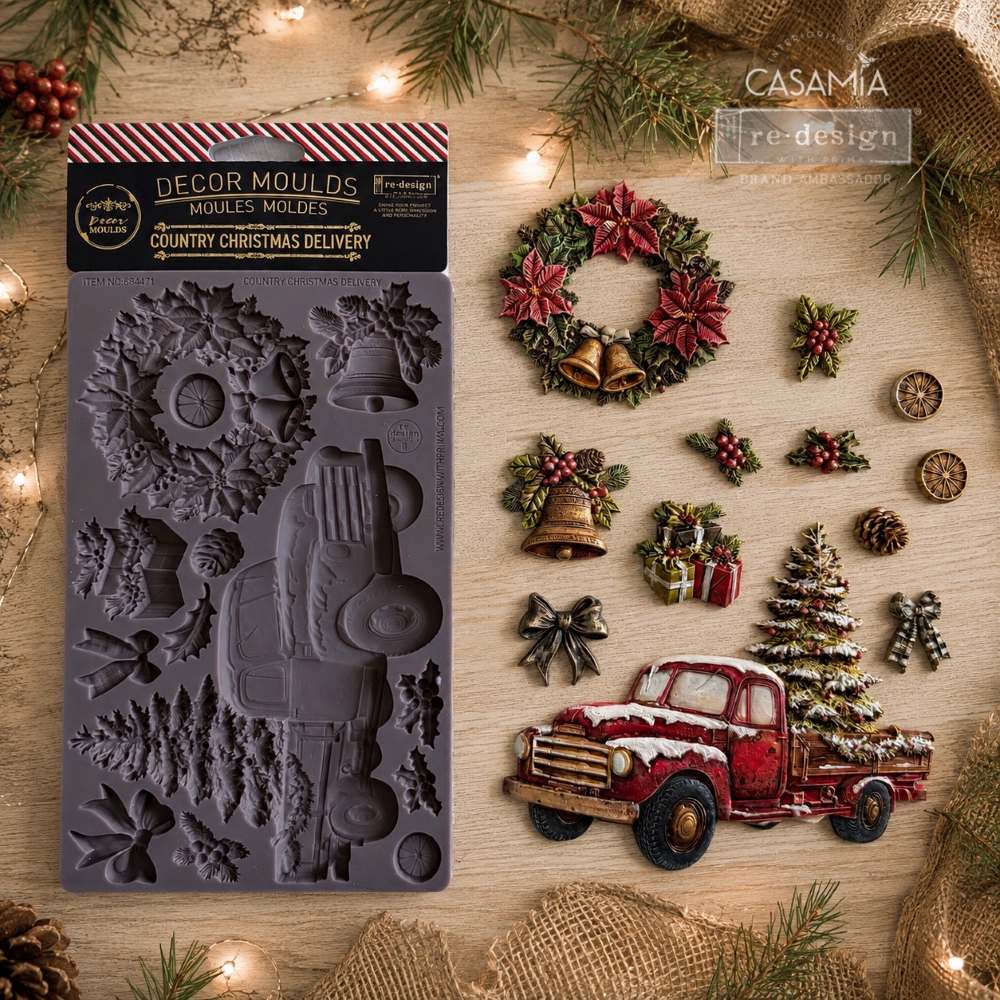 Country Christmas Delivery Decor Mould - Image 3