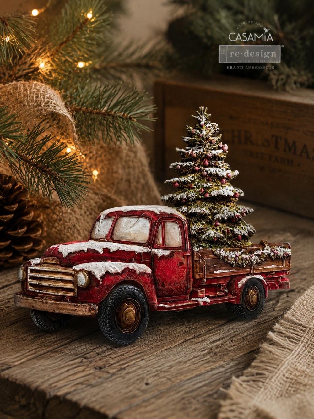 Country Christmas Delivery Decor Mould - Image 5