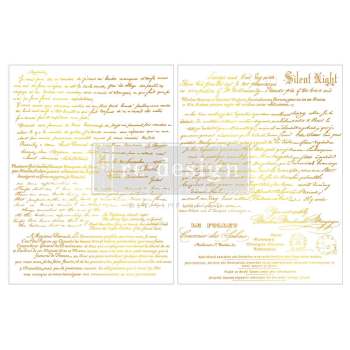 Gilded Noel Script Transfer by Kacha - Middy (8.5 x 11 in)