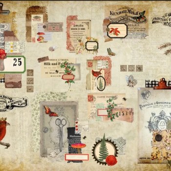 Scrappy Christmas Decoupage Paper